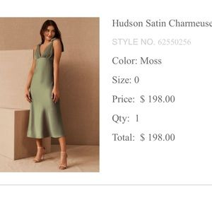 BHLDN bridesmaids dress- Hudson, moss
